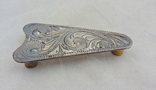 Strzałka do uszu Concho Hansen Srebro sterling Nakładka Zagłówek Śruba Antiqued Tack 
