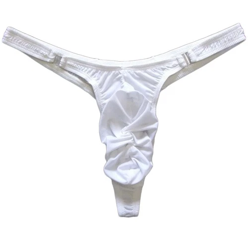 Mens Thong Briefs Sexy Sheer Pouch Underwear T-Back G-string Pants Underpants UK - Picture 7 of 27