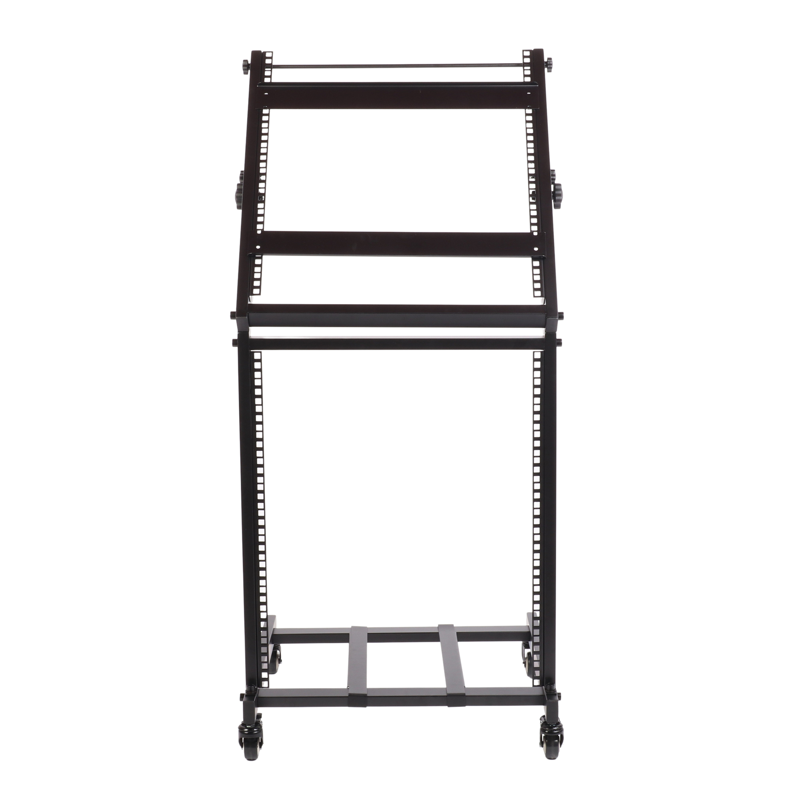 12U Rack Mount Studio Equipment Rolling Mixer Stand Cart Stage Amp Audio Adjust eBay