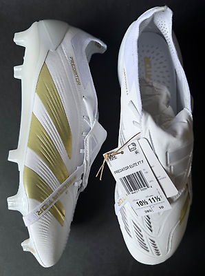 10.5 - adidas Predator 30 Elite Foldover Tongue FG White 10.5 - adidas Predator 30 Elite Foldover Tongue FG White