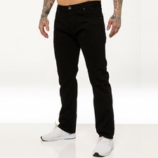 Kruze Denim Mens Work Jeans Basic Heavy duty Straight Leg Regular Fit Pants