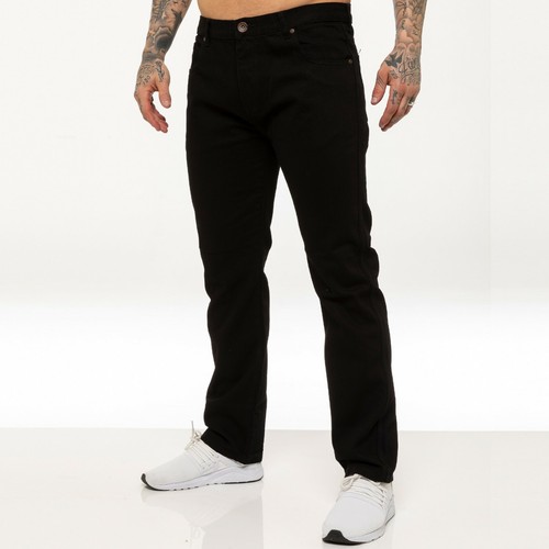 Kruze Denim Herren Arbeit Jeans Basic Schwerlast Gerades Bein Regular Fit Hose - Bild 3 von 29