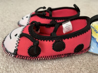 Chaussures D'eau Pour Bébé Rising Star - Motif Coccinelle - Taille 12-18 Mois - Rose - Neuf
