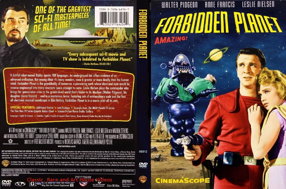 Forbidden Planet ~ DVD ~ Walter Pidgeon, Anne Francis (1956) 883929164042