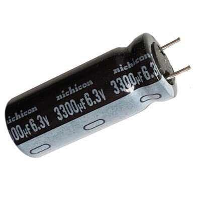 4 pcs] 3300uF 6.3v Nichicon (JAPAN) HM, 105C Low Impedance