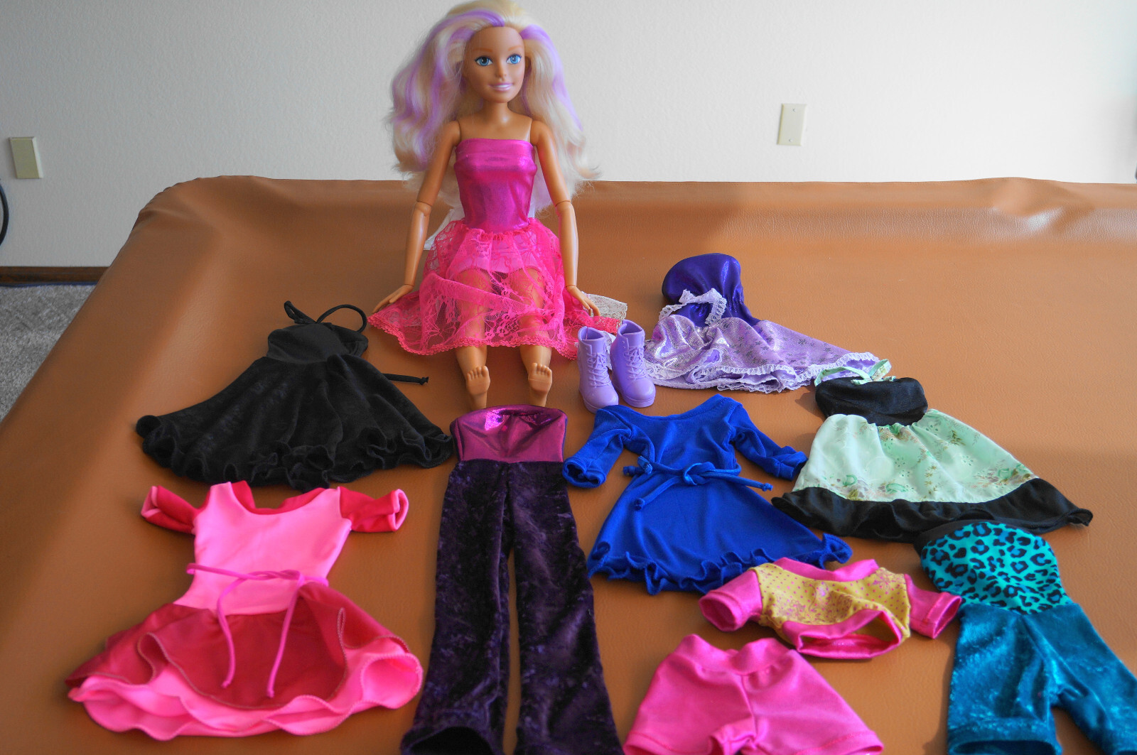 My Size Barbie 28"  Doll with Big Lot of New Clothing.