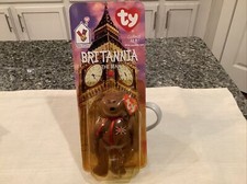 McDONALDS TY BEANIE BABY BRITANNIA THE BEAR RARE WITH 2 TAG ERRORS 1993 OAKBROOK