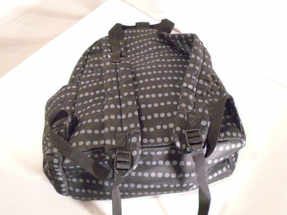 Skip Hop Riverside Light Backpack Black Grey Dots Bottle Diaper Bag Changing pad - Image 3 of 4