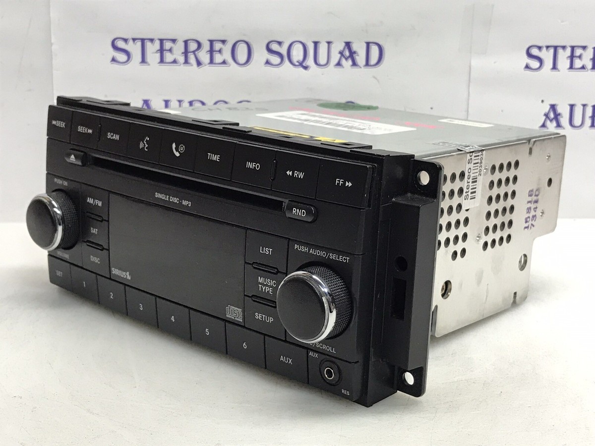 のりfmブラック 07 08 09 10 Chrysler Dodge Jeep Radio Cd Mp3 Player RES