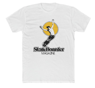 Retro SKATEBOARDER MAGAZINE  t-shirt   ( Alva skateboard deck - Santa Cruz