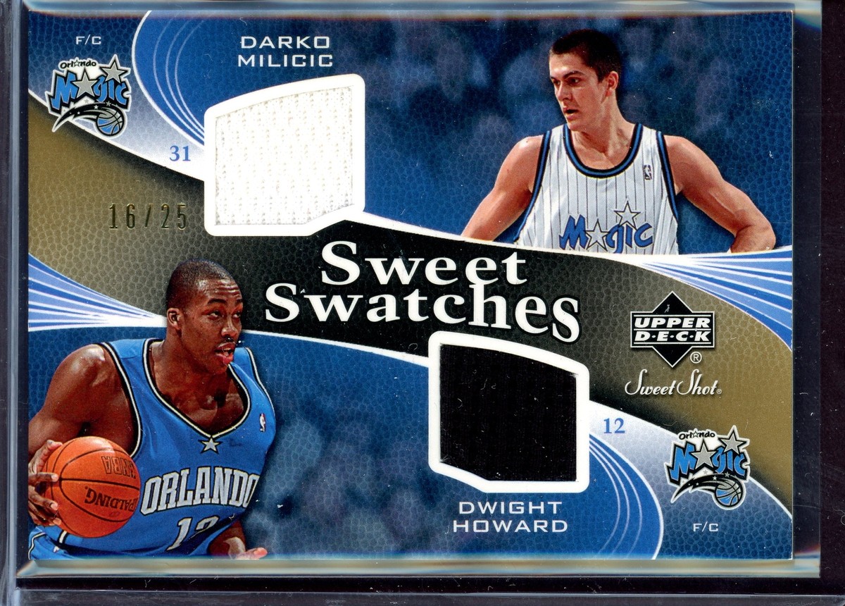 DWIGHT HOWARD DARKO MILICIC 2006-07 Sweet Shot Swatches Dual Gold