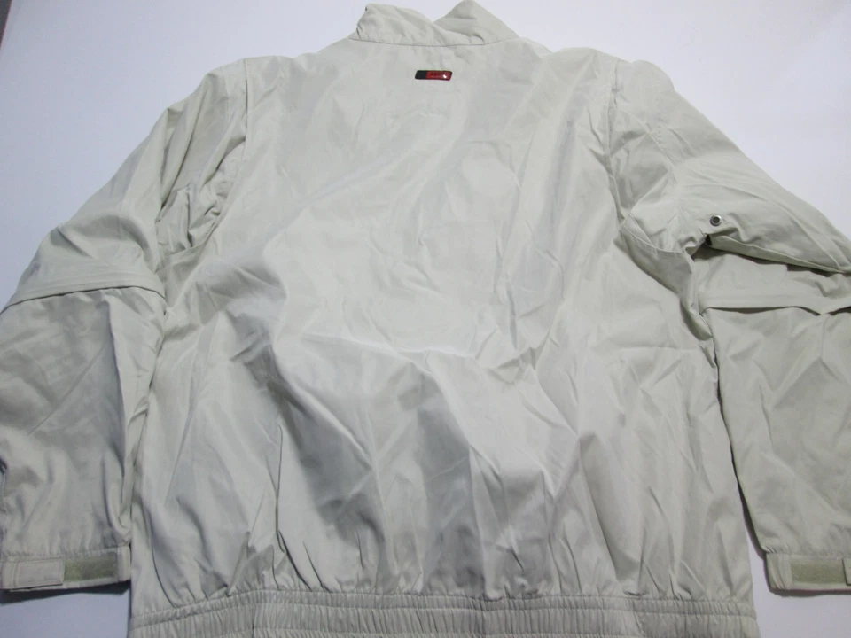 Izod Mens Size XL Anorak Jacket Beige Breathable Outerwear - Image 2 of 4