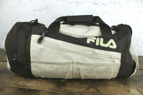 BORSONE FILA Sport Palestra Marrone Bianco VINTAGE VALIGIA Borsa a mano  STILE | eBay