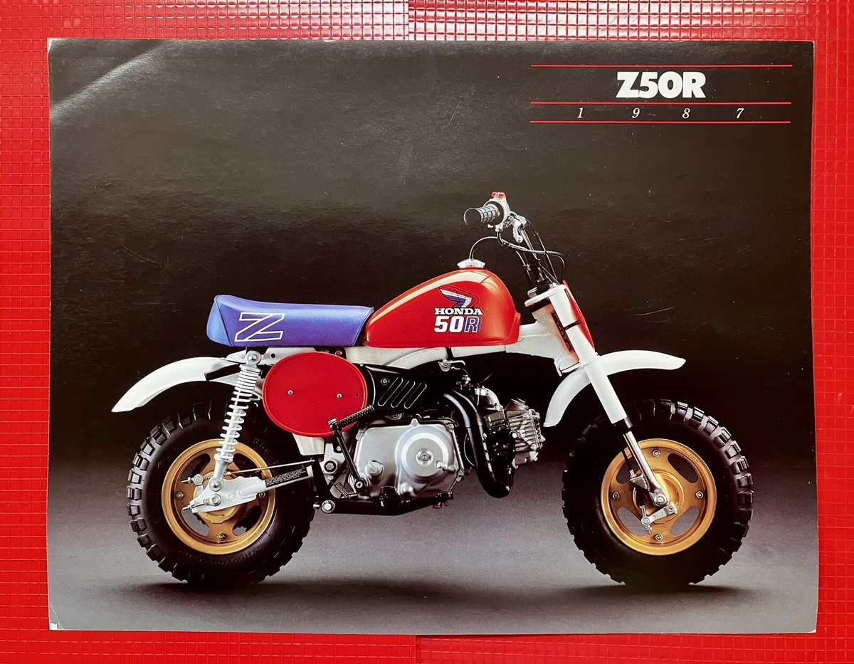 New! Genuine 1987 Honda Z50 Z50R Sales Brochure u | eBay