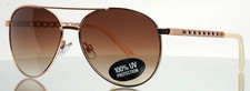 LIZ CLAIBORNE 360473 Rose Gold Womens Aviator Gradient Sunglasses 57-15-133 B:48