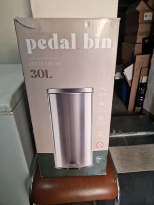 PEDAL BIN Tret-Mülleimer Mülltonne  30L Edelstahl  Neu OVP