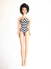 Barbie:  VINTAGE Raven Black 1961 BUBBLECUT BARBIE Doll No Box!