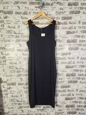 FOREVER 21 Maxi Dress Black 2XL Bodycon Minimalist Casual Comfort
