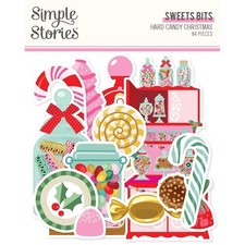 SS DieCuts Sweet Bits Hard Candy Christmas Jars Cupboard Gumdrops Canes Cookies