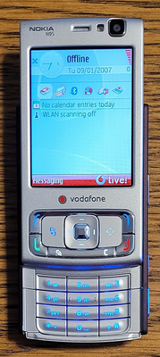 Nokia N95 - Silver and Black ( Vodafone ) Super Rare GSM