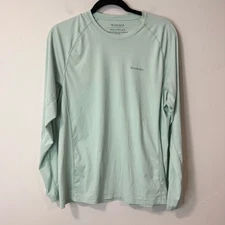 Simms Men's Solarflex Long Sleeve Shirt Rashguard Mint Green Medium Fishing