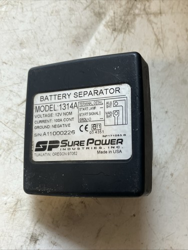 Sure Power 1314A Battery Separator - 12V 100A cont used