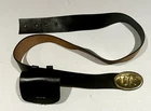 Replica Civil War Union Army Cap Box, Belt and Plate In excellent condition