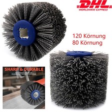 Satinierwalze Schleifwalze Nylonbürste mit Aufnahmedorn Satiniermaschine