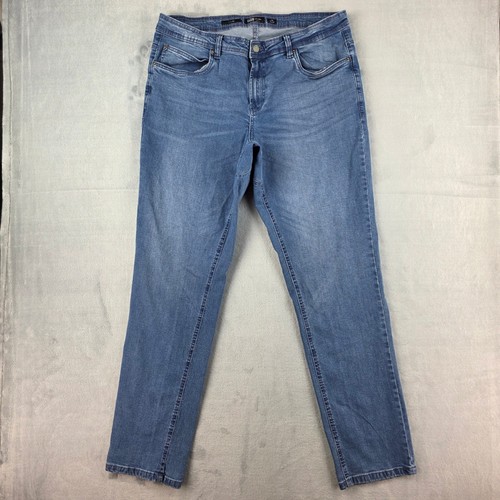 Barbell Apparel Mens Slim Fit Jean 36x34 Medium Wash Blue Stretch Denim Athletic