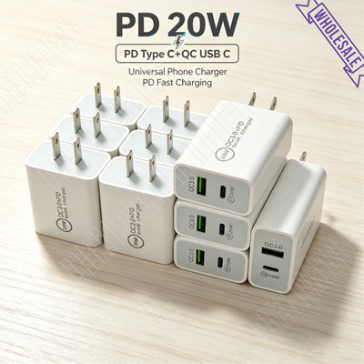 20W Fast Charger PD Brick USB-C Block For iPhone 17 16 15 14 13 12 11 XR 8 6 Lot