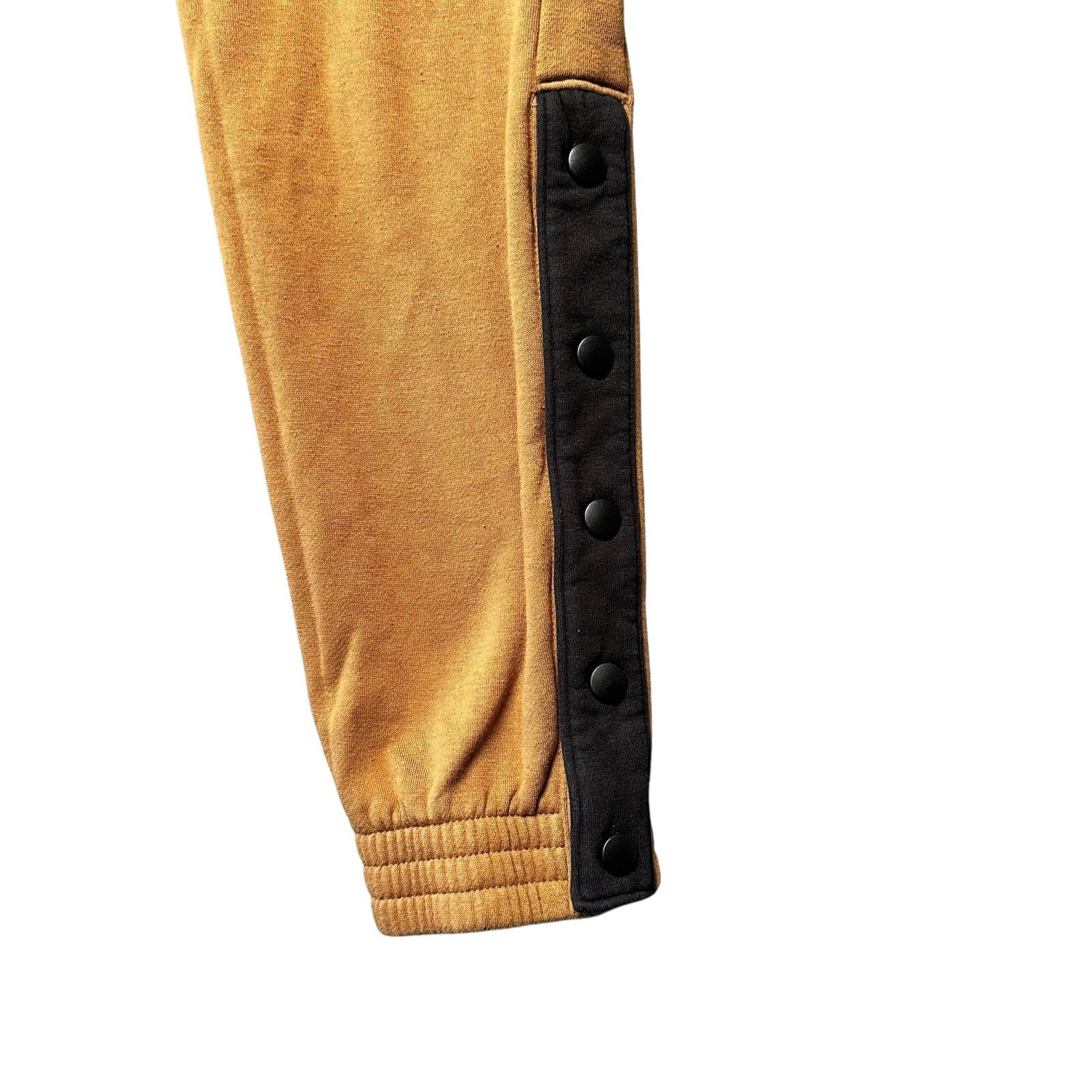 DSG Youth L Jogger Sweatpants Brown Elastic Cuffs Side Snap Athletic EUC image 4