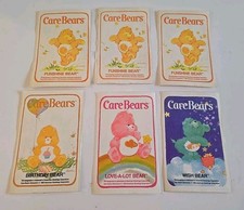 VTG 1983 Care Bears Sticker American Greetings New Lot Of 6 Funshine Wish Love