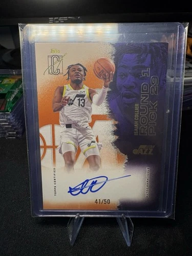 2025-26 Topps Signature Class #5 Isaiah Collier Orange #41/50 Jazz