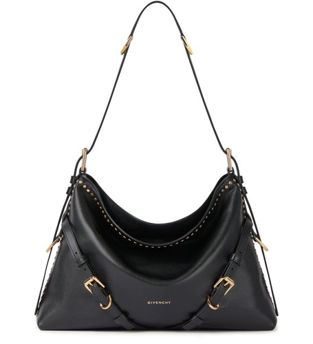 GIVENCHY Voyou Medium Black Leather Shoulder Bag New And Authentic