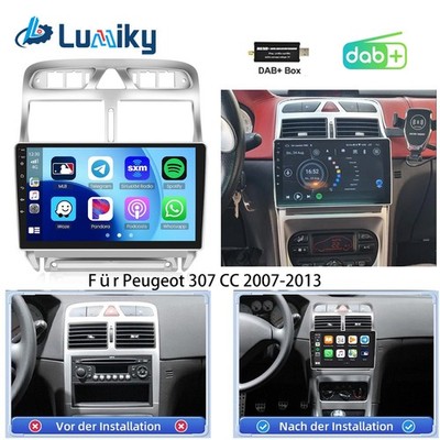 2+64G Android 15.0 Autoradio Für Peugeot 307 CC 2007-2013 Navi GPS WIFI RDS +DAB