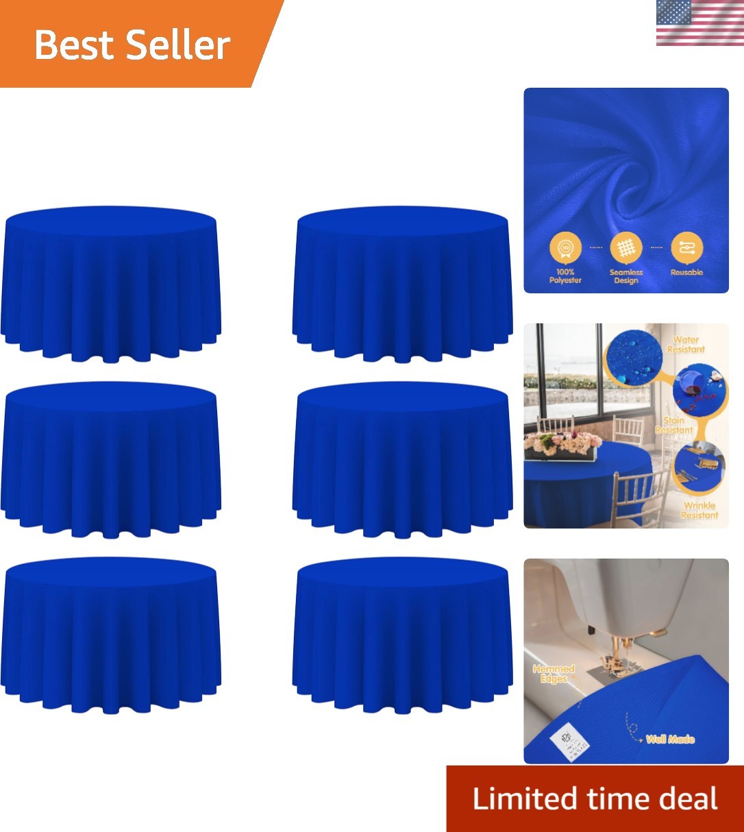 S - 120" Round Polyester For Upscale Events