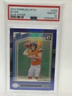 2024 Panini Donruss Optic - Rated Rookie Bo Nix #209 Blue Hyper Prizm (RC)