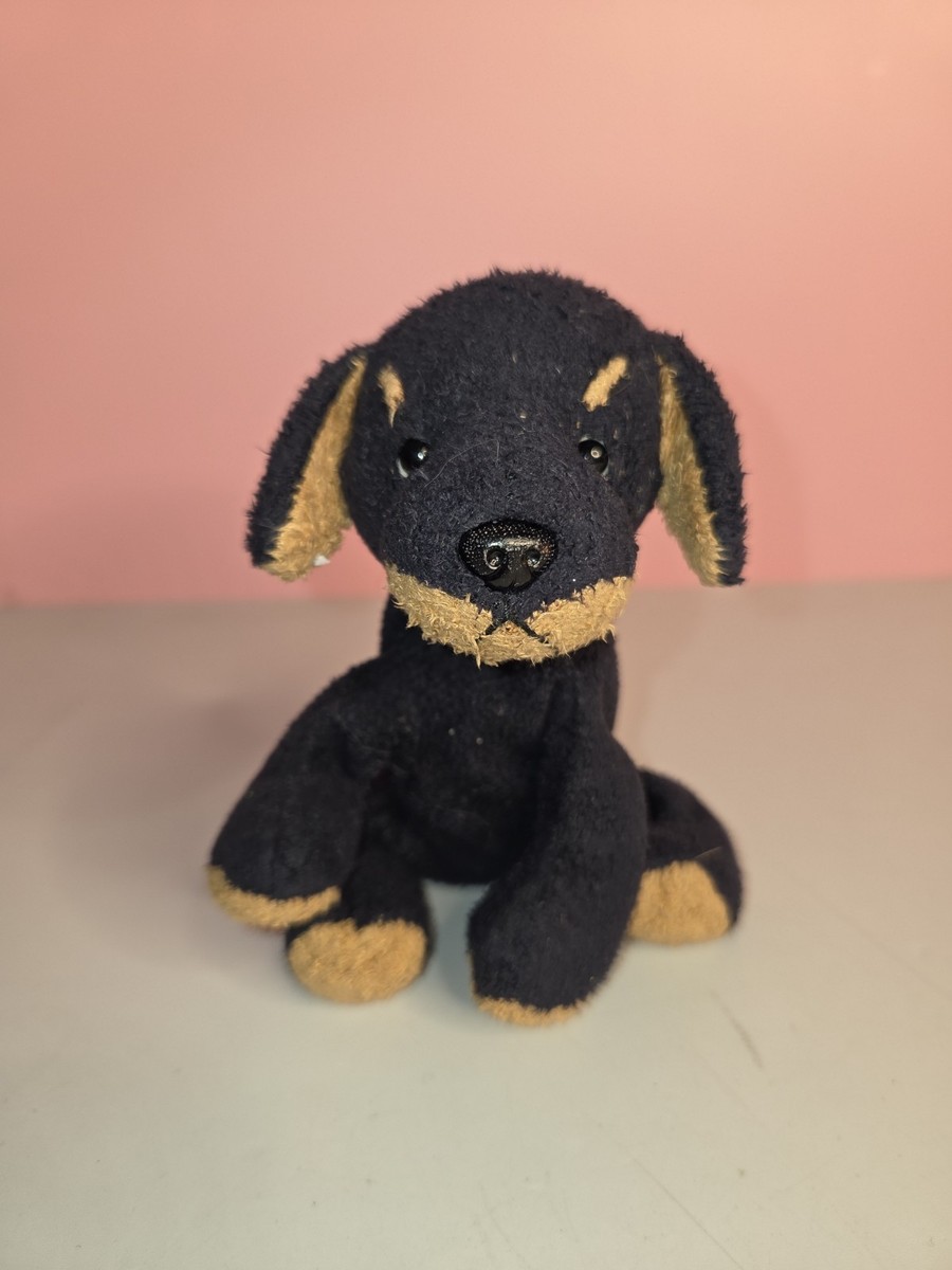 Vintage Russ Berrie Luv Pets Biscuit Puppy Dog Beanie Soft Toy