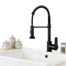 Single-handle kitchen and bathroom faucet mixer with various spray styles