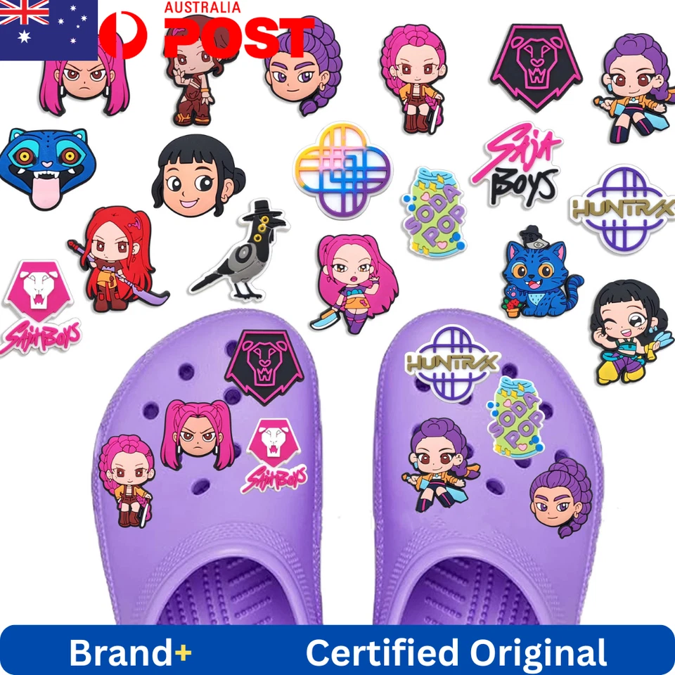 KPop Demon Hunters Shoe Charms For Clogs Croc Jibbit Shoe Decoration Kids Gift - image 2 of 4