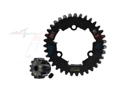 GPM Racing Stahl Hauptzahnrad 35 Zähne und Motorritzel 12 Zähne Modul 1.5 G ...