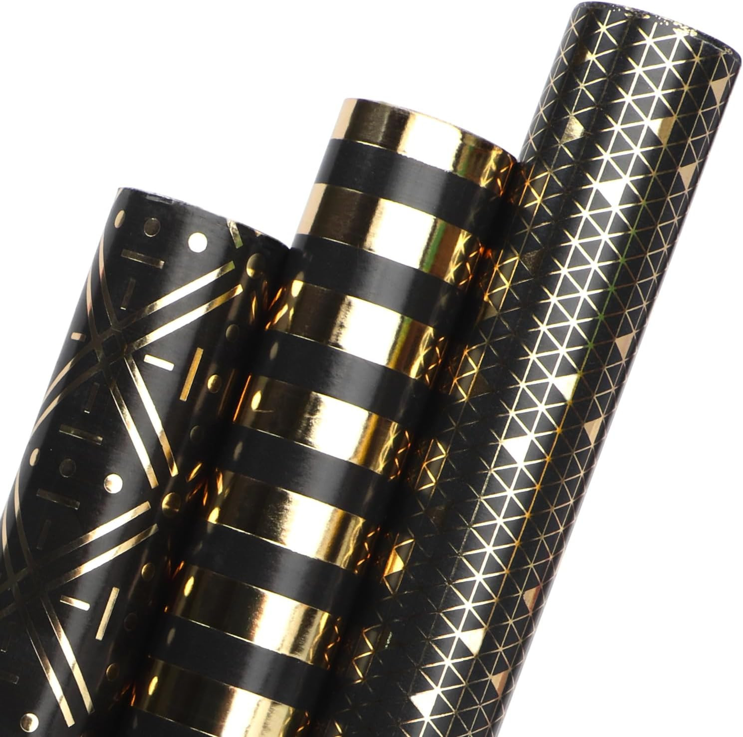 Black And Gold Gift Wrapping Paper For Men Father