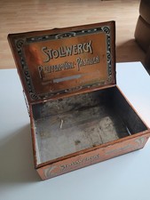 Stollwerck Pfeffermünz Pastillen Blech-Dose Bonbon-Container Kolonialwaren ANTIK