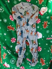 Just One You By Carter's Baby/Toddler Moose Print Footed Pajamas US Size 12M