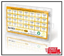 390-Piece Compression Spring Assortment Kit, 28 Sizes Small Springs Set, Stai...