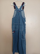 Tommy Hilfiger Overalls Small Denim Carpenter Relaxed Fit Grunge Y2k Vintage