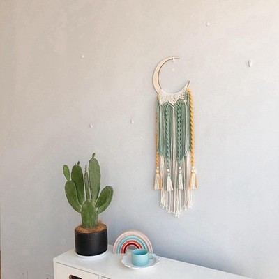 Macrame Wall Hanging Boho gewebter Wandteppich für Wohnzimmer Wohnzimmer