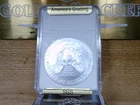 2001 $1 US American Silver Eagle 1 oz .999 Silver Amazing Condition! In Holder