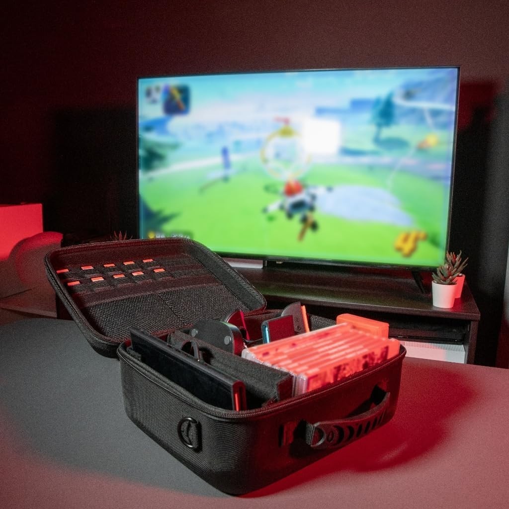 Valisette de transport rigide noire pour console Nintendo Switch 2