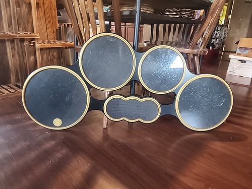xymox tenor drum practice pad black and gold limited Edition NO STAND ...